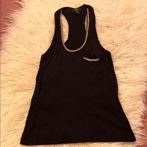 Embellished racer back tank